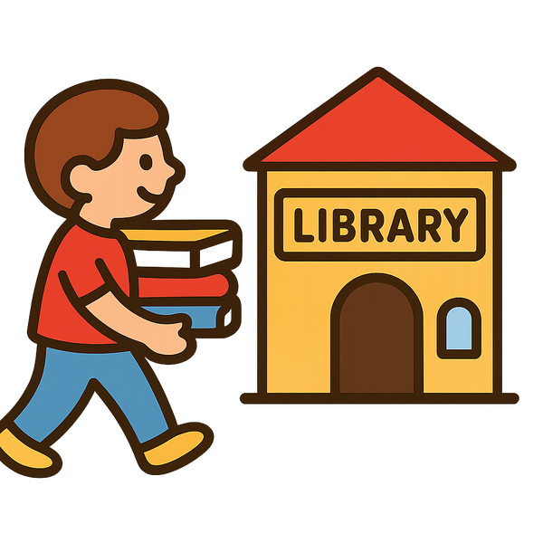 going to the library